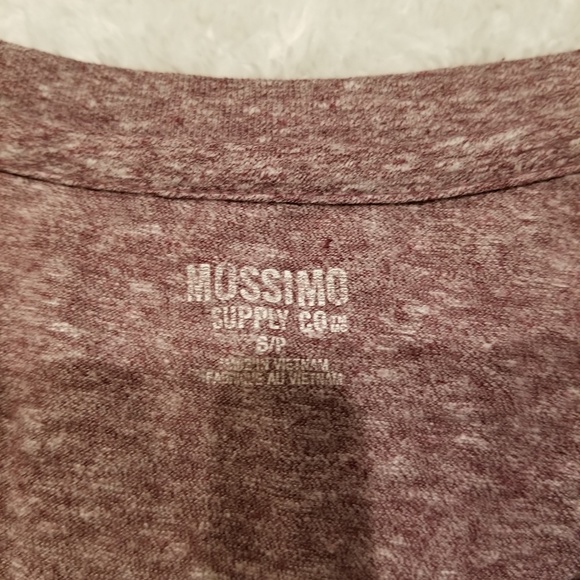 Mossimo Maroon V-neck Shirt - Picture 2 of 3